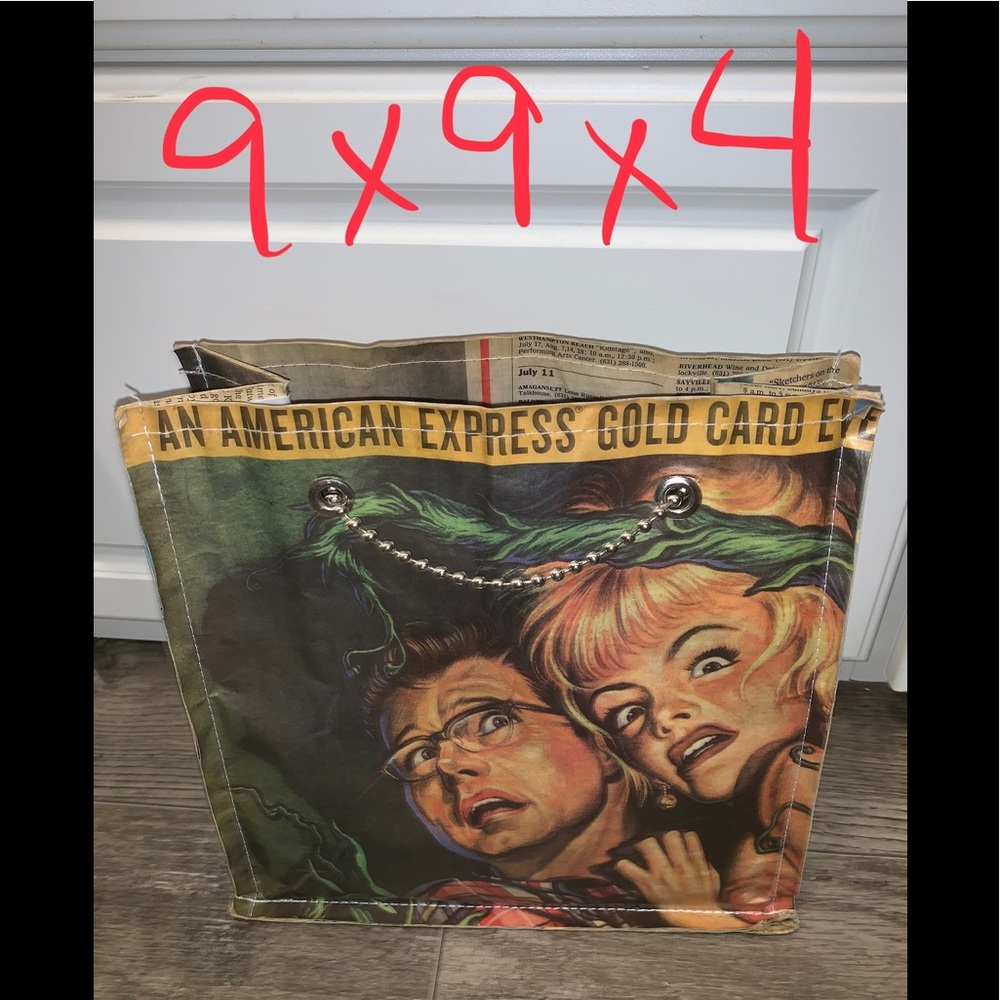 Unique newspaper, purse boutique, 9x9x4